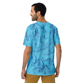 Men wearing Vintage Style Vinyl Groove T-Shirt